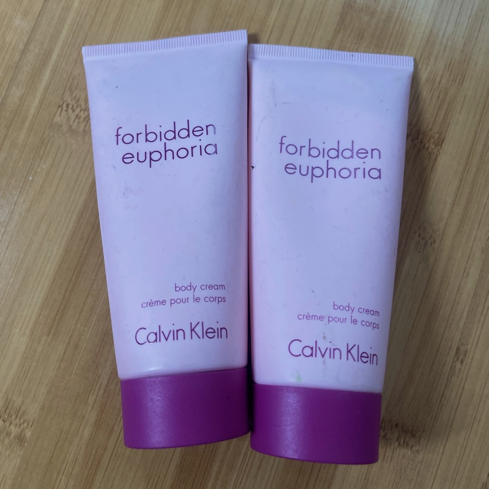 TWO Calvin Klein Forbidden Euphoria Cream lotion